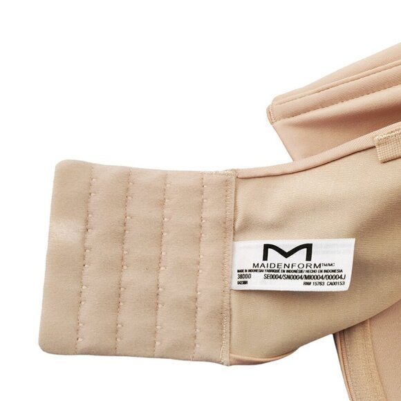 MAIDENFORM FULL COVERAGE STRAPLESS BRA 38DDD - Picture 4 of 7